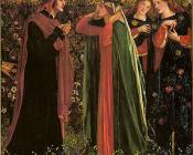 The Salutation of Beatrice 2 - 但丁·加百利·罗塞蒂